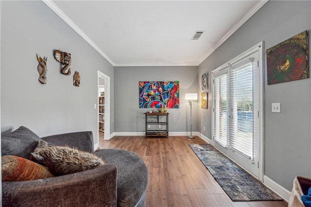 3207 Haleys Way, Conyers, GA 30013 - living area with crown molding and wood finished floors