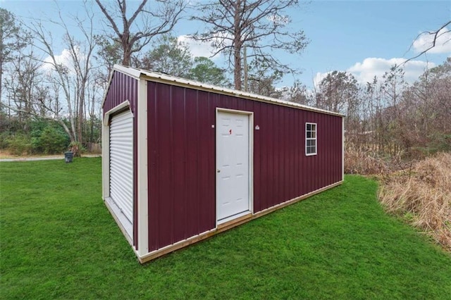 view of outbuilding with an outbuilding