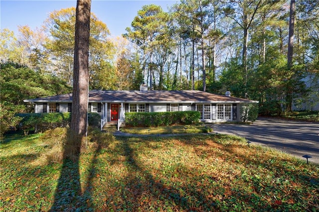 view of ranch-style home