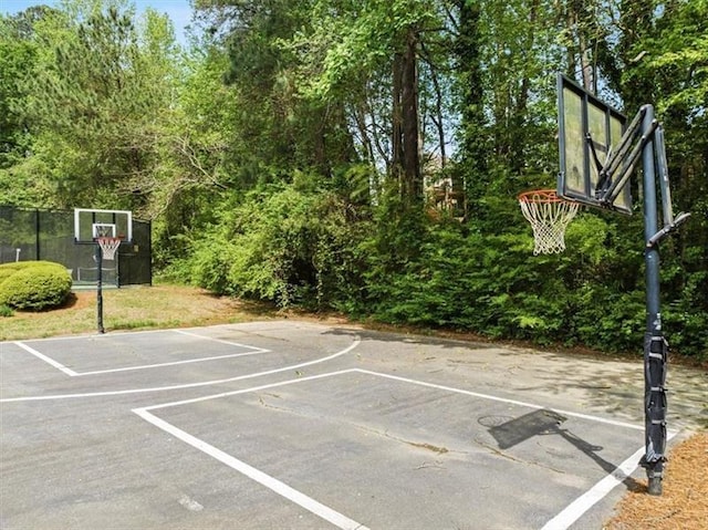 view of sport court