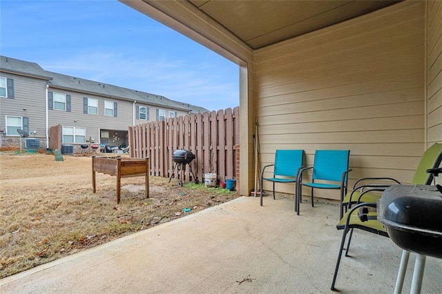 view of patio / terrace with area for grilling