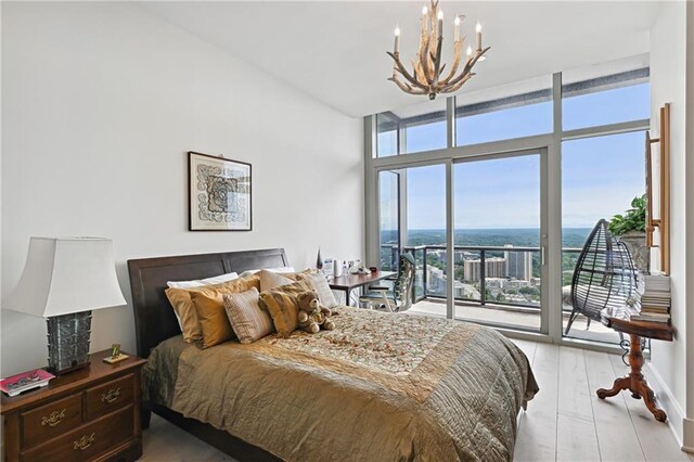 3630 Peachtree Rd NE Unit 3302, Atlanta, GA 30326 - interior space featuring a wall of windows