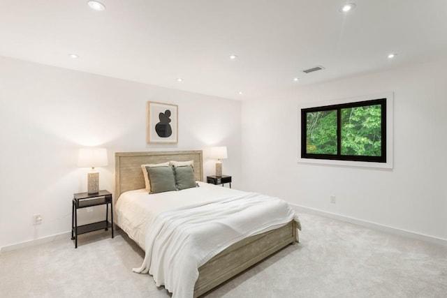 4070 Whitewater Creek Rd, Atlanta, GA 30327 - bedroom with light carpet and recessed lighting