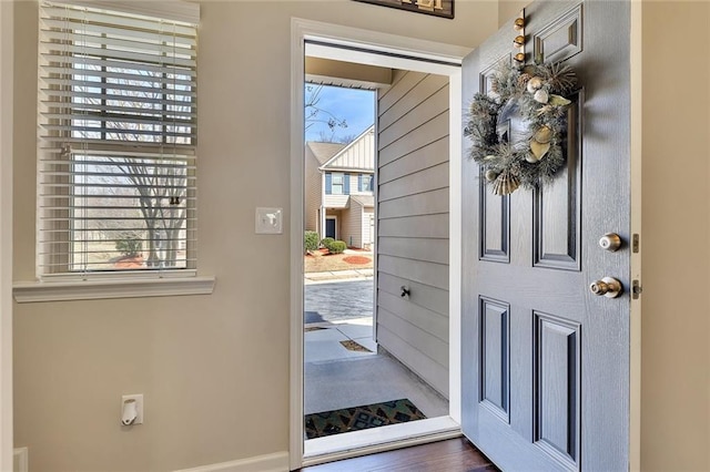 foyer with a healthy amount of sunlight