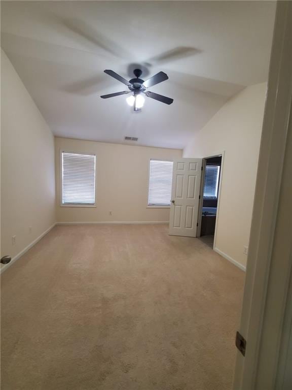 4215 Wildener Way, Cumming, GA 30041 - unfurnished room featuring light carpet, visible vents, baseboards, and ceiling fan