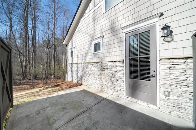 exterior space with a patio