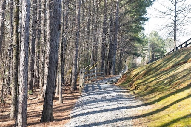 view of road