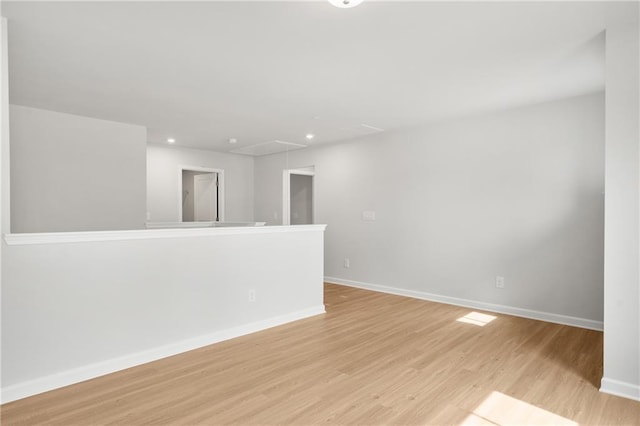 373 Riverwood Pass, Dallas, GA 30157 - unfurnished room featuring attic access, light wood finished floors, baseboards, and recessed lighting
