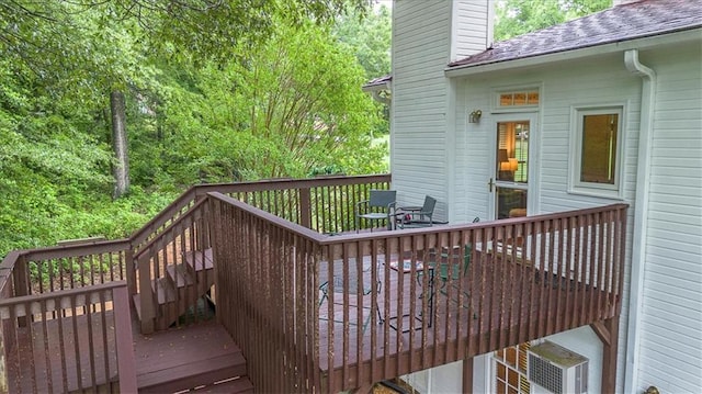 416 Mcdaniel St, Monroe, GA 30655 - wooden deck with stairs