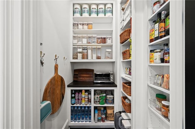 view of pantry