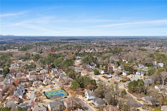 birds eye view of property featuring a residential view