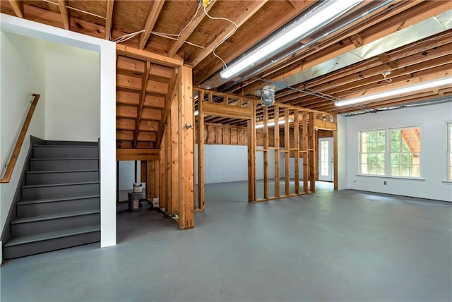 3885 Lake Juliette Dr, Buford, GA 30519 - below grade area featuring stairway
