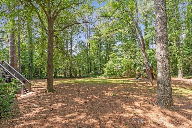 5396 Turnbill Pt NW, Acworth, GA 30101 - view of yard featuring a playground and stairs