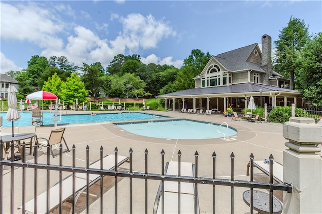 5396 Turnbill Pt NW, Acworth, GA 30101 - community pool featuring a patio