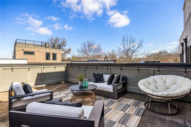 726 Edgewood Ave NE, Atlanta, GA 30307 - exterior space with an outdoor living space and a balcony