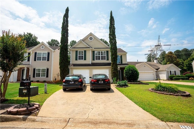 1312 Glenover Way, Marietta, GA 30062 - traditional-style home featuring a front yard, concrete driveway, and a garage