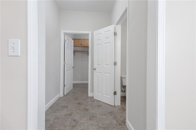 hallway with baseboards