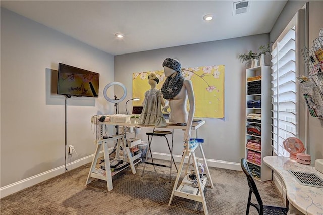 13 Clearwater Ct, Hoschton, GA 30548 - workout area featuring carpet flooring, baseboards, and recessed lighting