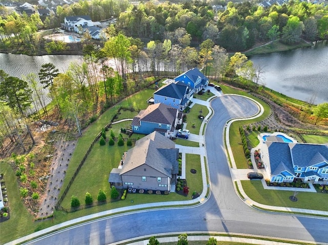 13 Clearwater Ct, Hoschton, GA 30548 - aerial perspective of suburban area with a large body of water