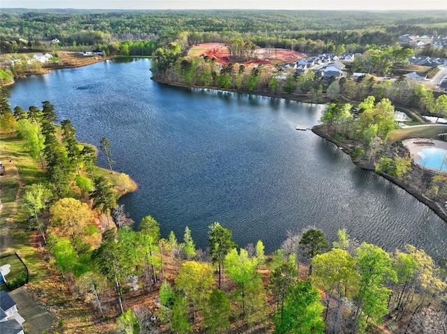 13 Clearwater Ct, Hoschton, GA 30548 - aerial overview of property's location featuring a large body of water and a heavily wooded area
