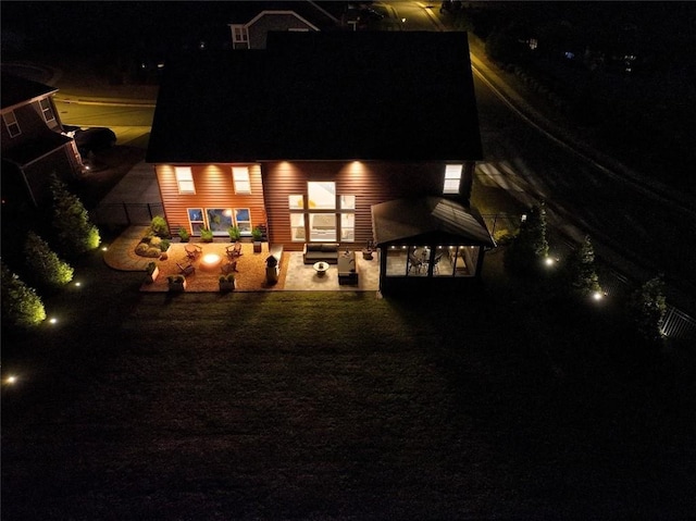 13 Clearwater Ct, Hoschton, GA 30548 - rear view of house with a patio
