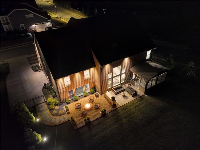 13 Clearwater Ct, Hoschton, GA 30548 - view of aerial view at night