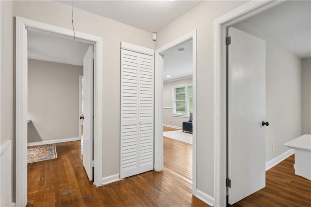 2858 Valley Ridge Dr, Decatur, GA 30032 - hall with wood finished floors and baseboards