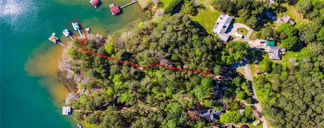 3578 Hope Rd, Cumming, GA 30041 - birds eye view of property with a water view
