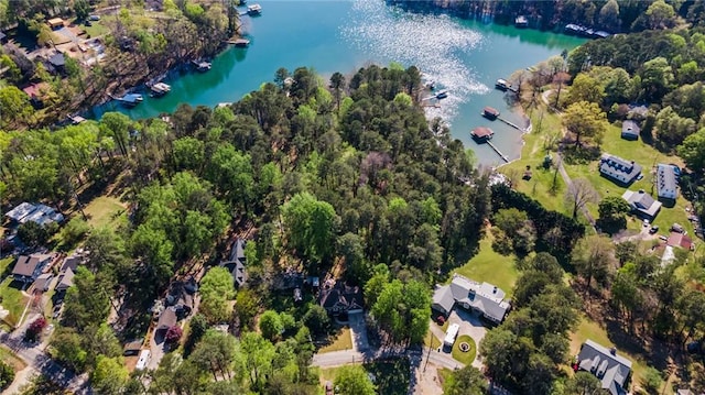 3578 Hope Rd, Cumming, GA 30041 - drone / aerial view with a water view