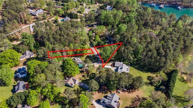 3578 Hope Rd, Cumming, GA 30041 - drone / aerial view featuring a water view