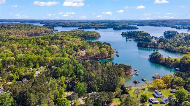 3578 Hope Rd, Cumming, GA 30041 - bird's eye view featuring a water view and a wooded view