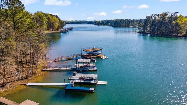 3578 Hope Rd, Cumming, GA 30041 - view of water feature with a floating dock