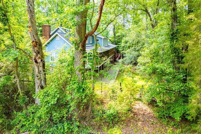 3187 Oak Grove Church Rd, Carrollton, GA 30117 - view of yard with a wooded view