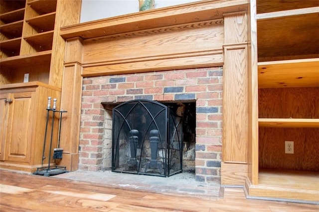 3187 Oak Grove Church Rd, Carrollton, GA 30117 - detailed view of a fireplace and wood finished floors
