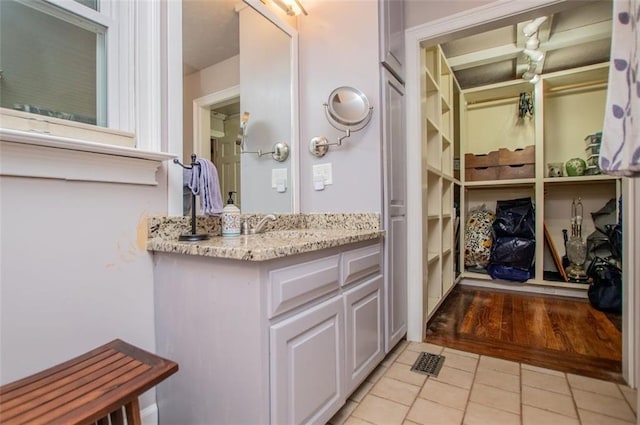 3187 Oak Grove Church Rd, Carrollton, GA 30117 - bathroom featuring vanity and tile patterned floors
