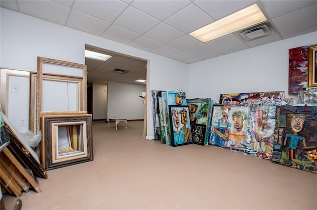 3187 Oak Grove Church Rd, Carrollton, GA 30117 - misc room with a drop ceiling