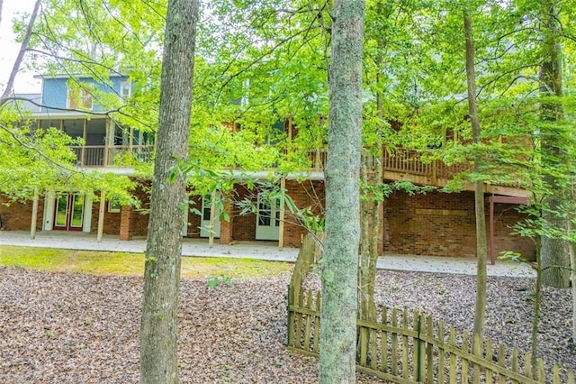 3187 Oak Grove Church Rd, Carrollton, GA 30117 - view of yard featuring a patio and french doors
