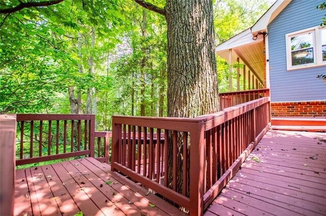 3187 Oak Grove Church Rd, Carrollton, GA 30117 - view of wooden deck