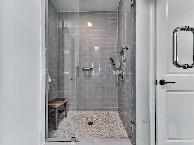 bathroom with walk in shower