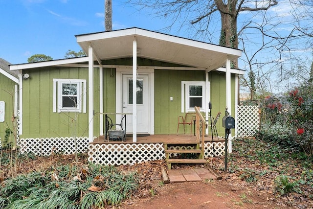 view of front of home