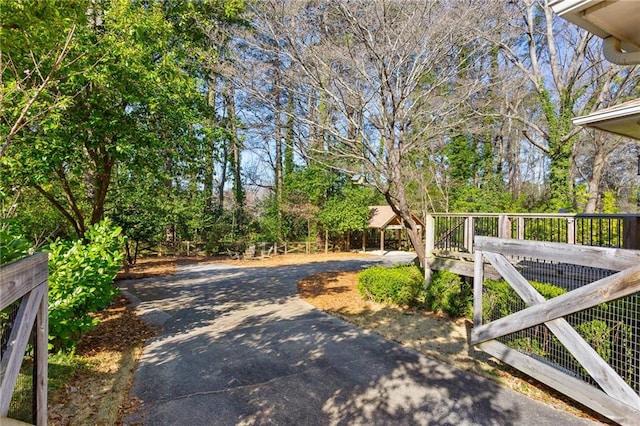 exterior space featuring driveway