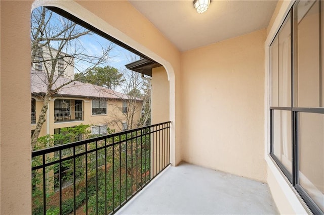 view of balcony