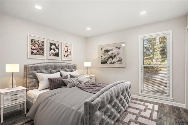 bedroom featuring hardwood / wood-style floors