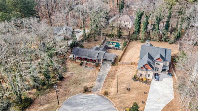 birds eye view of property