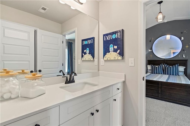 bathroom with vanity