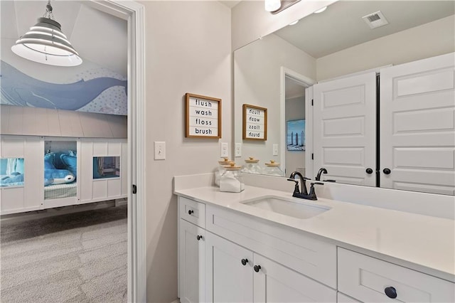 bathroom with vanity