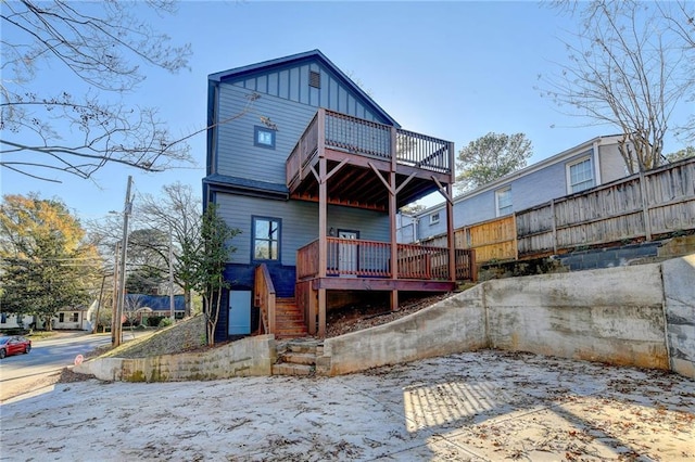 278 Lindbergh Dr NE, Atlanta, GA 30305 - rear view of property with a wooden deck