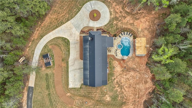 birds eye view of property