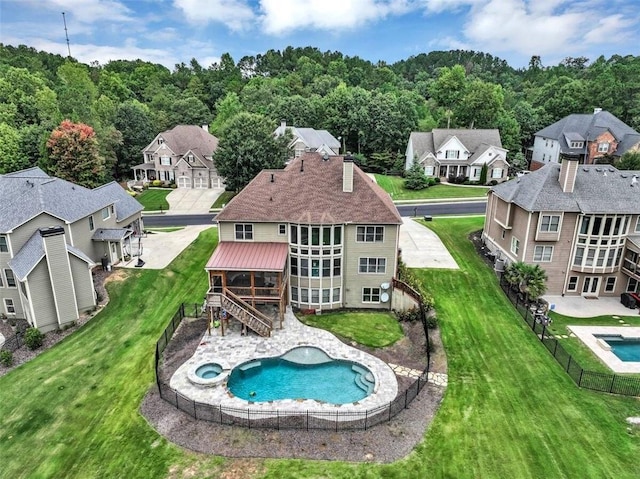 view of birds eye view of property