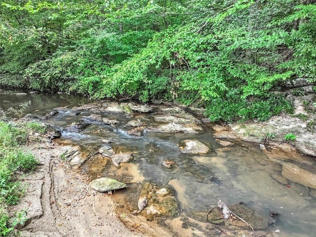 view of nature featuring a water view